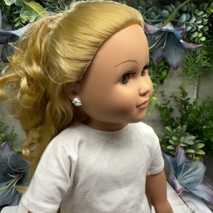 Ghost Halloween Post Doll Earrings • 18 Inch Fashion Doll Jewelry