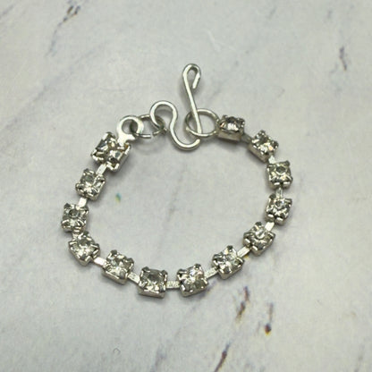 Clear Rhinestone Silver Doll Necklace • 10-12” 1:6 Fashion Doll Jewelry