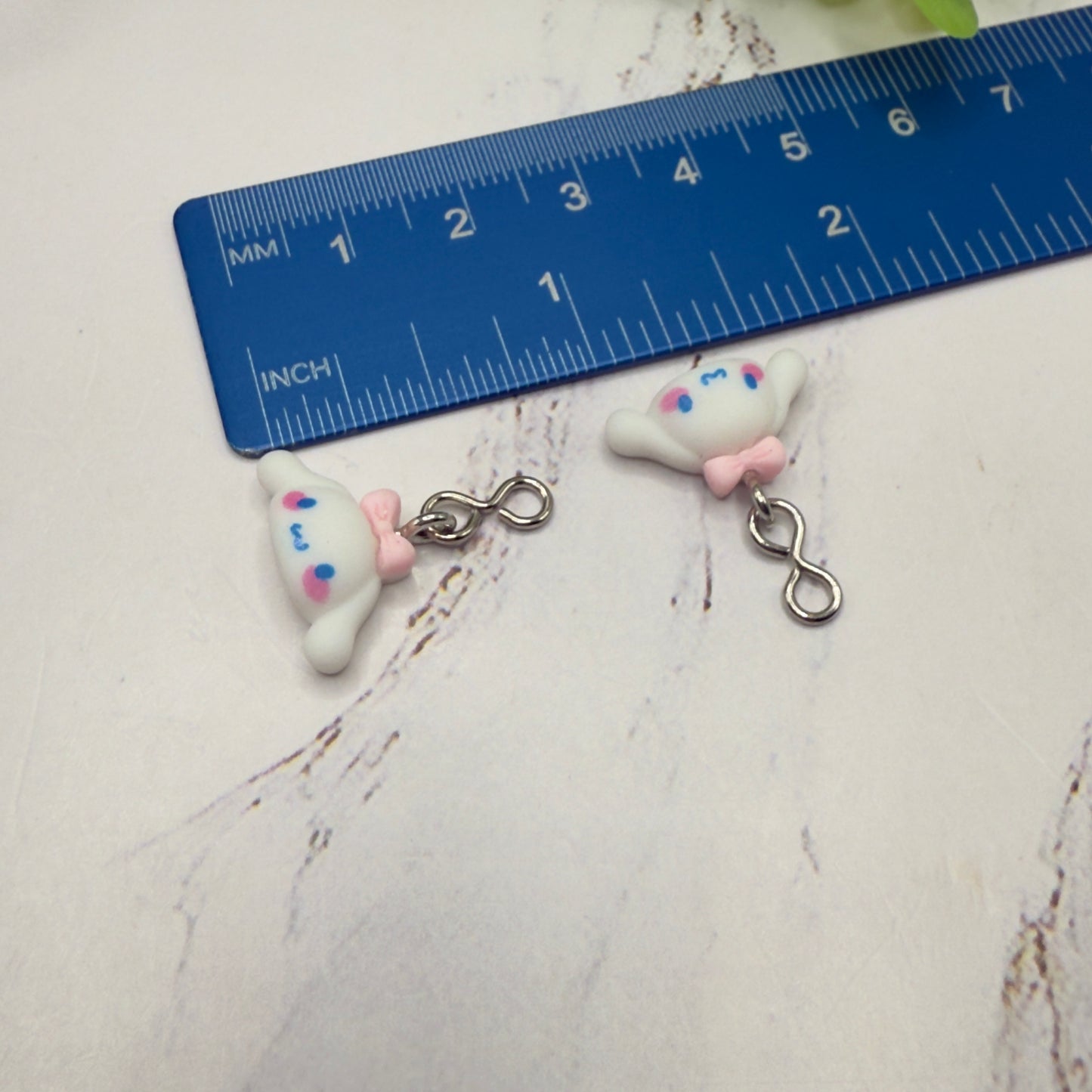 Cinnamoroll Sanrio Bunny Charm Doll Earring DANGLE ONLY • 18” Fashion Doll Jewelry