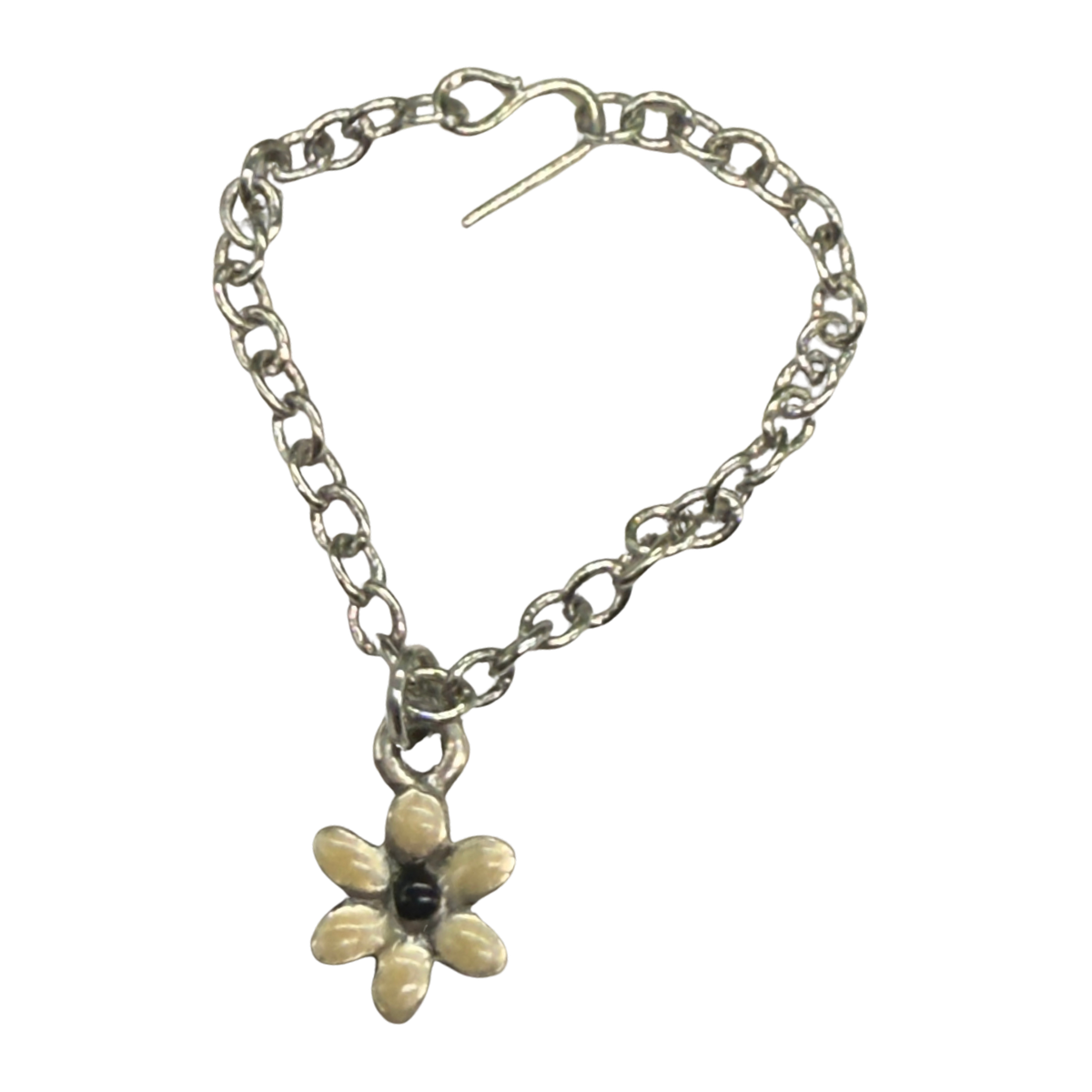Flower Pendant Silver Chain Doll Necklace • 16 Inch Fashion Doll Jewelry