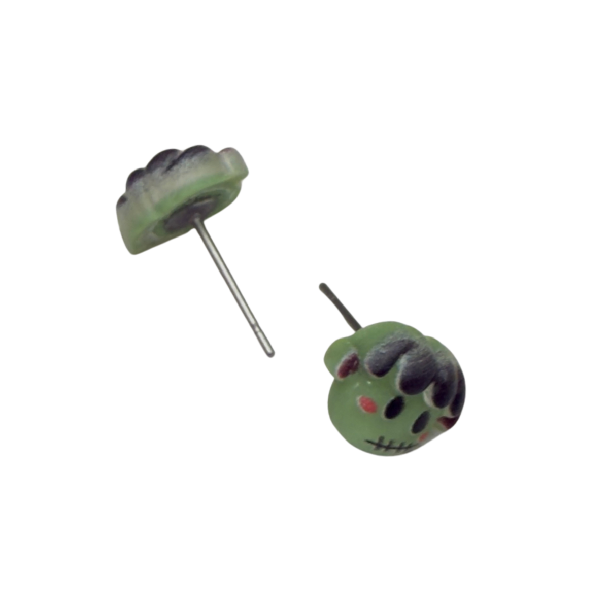 Handmade Doll Jewelry Designed to Fit popular 18 Inch Fashion Dolls: add some “Spooky Halloween 🎃” style to your favorite doll! Frankenstein Monster Halloween Stud Doll Earrings