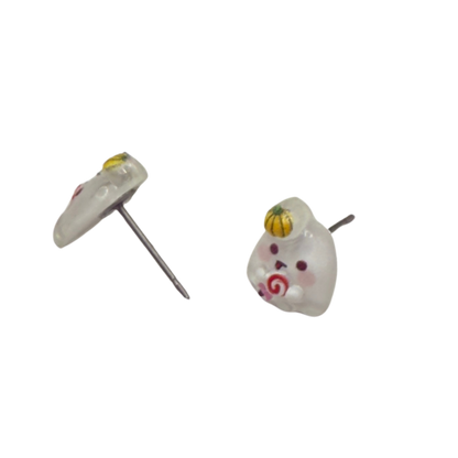 ✨Handmade Doll Jewelry Designed to Fit popular 18 Inch Fashion Dolls: add some “Spooky Halloween 🎃” style to your favorite doll!✨

Ghost with Pumpkin hat Halloween Stud Doll Earrings