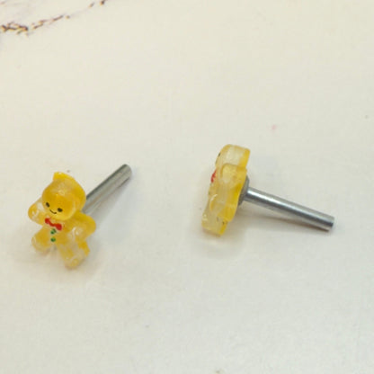 ✨Handmade Post Doll Earrings (Only fit 2mm drilled pierced ears) for 18-Inch Fashion Dolls-  American Girl • Our Generation • Journey Girls • My Life As • Adora • and more! ✨

Gingerbread Man Christmas Post Doll Earrings