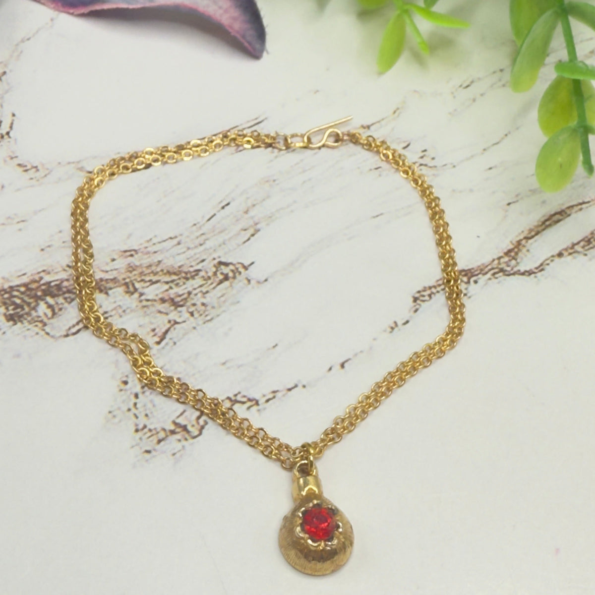 ✨Handmade  Jewelry for 18 Inch Fashion Dolls -  American Girl • Our Generation • Journey Girl • My Life As • Adora • and more✨

Gold Christmas Ornament Charm Red Rhinestone Doll Necklace