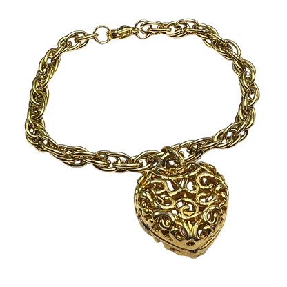 ✨Handmade Jewelry Designed to fit popular 17 to 20 cm (6 to 7 inch) Plushie Labubu Monster Dolls: add a stylish touch to your favorite plushie! ✨

Gold Filigree Design Puffy Heart Charm Necklace