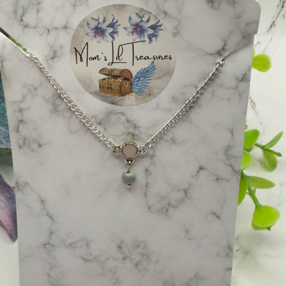 ✨ Handmade Doll Jewelry Designed to Fit popular 14 Inch Fashion Dolls: add a stylish touch to your favorite doll!✨

Gray Bead Drop Charm MOP Look Doll Necklace