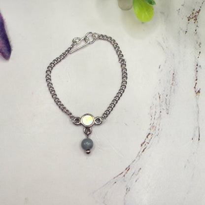 ✨ Handmade Doll Jewelry Designed to Fit popular 14 Inch Fashion Dolls: add a stylish touch to your favorite doll!✨

Gray Bead Drop Charm MOP Look Doll Necklace