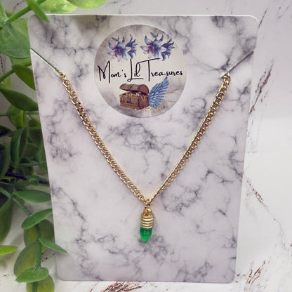 ✨Handmade Doll Jewelry Designed to Fit popular 18 Inch Fashion Dolls: add jolly “Christmas Holiday🎄” style to your favorite doll!✨

Green Christmas Light Charm Gold Doll Necklace