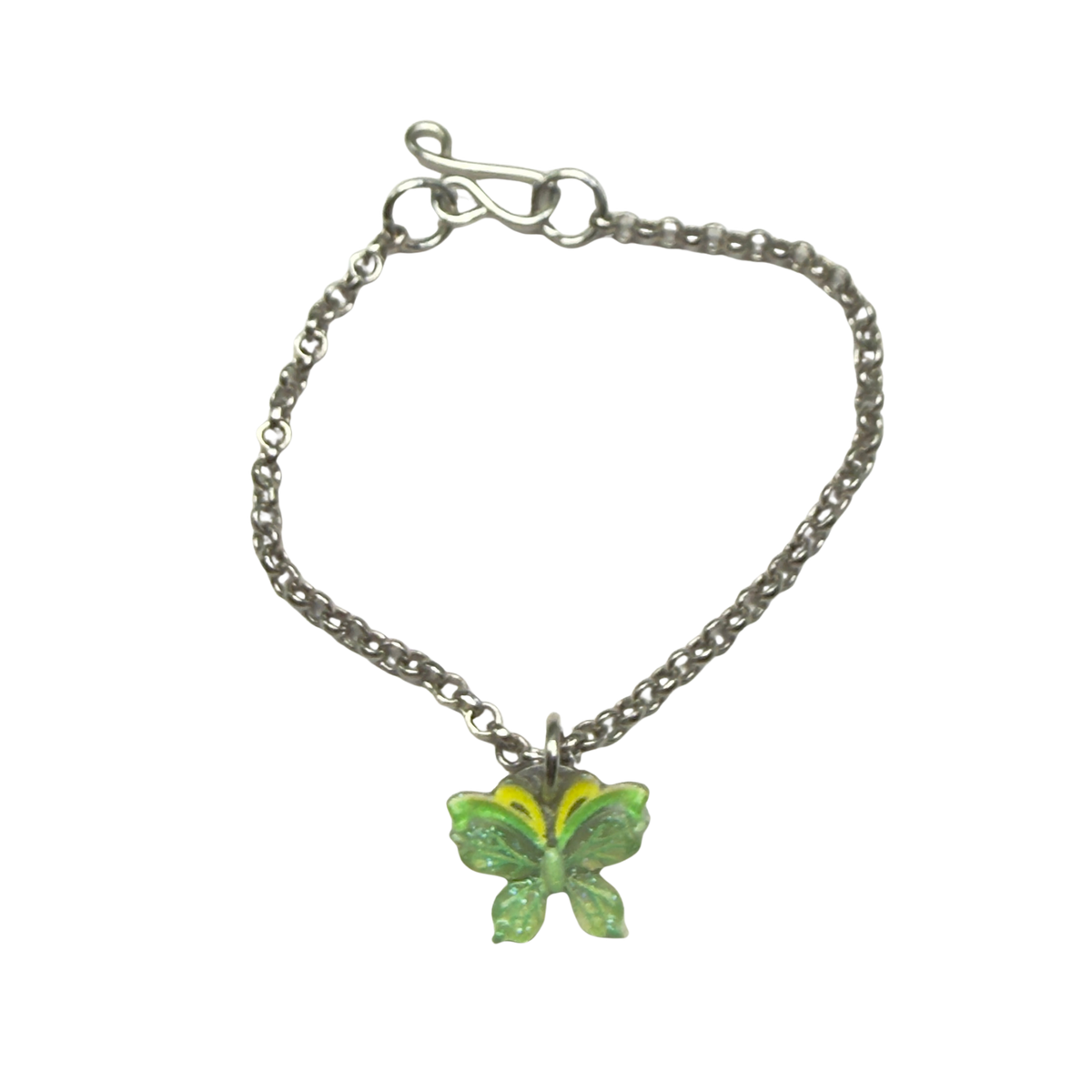 ✨ Handmade Doll Jewelry Designed to Fit popular 14 Inch Fashion Dolls: add a stylish touch to your favorite doll!✨

Green Yellow Butterfly Charm Silver Doll Necklace
