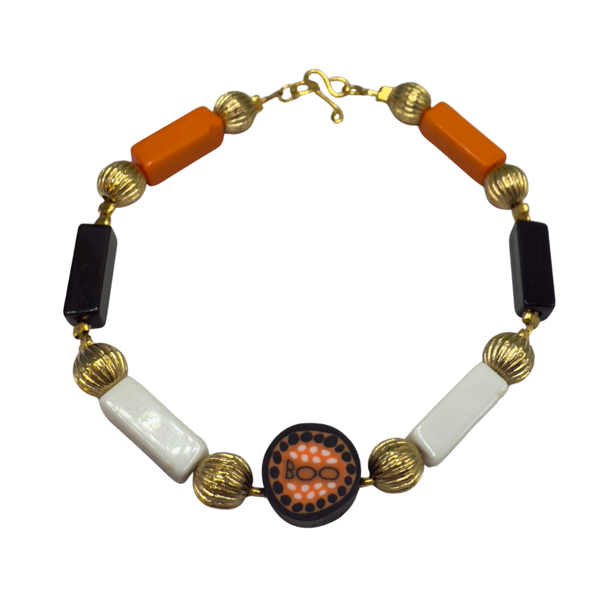 ✨Handmade Doll Jewelry Designed to Fit popular 18 Inch Fashion Dolls: add some “Spooky Halloween 🎃” style to your favorite doll!✨

Halloween Boo Choker Acrylic Beaded Doll Necklace