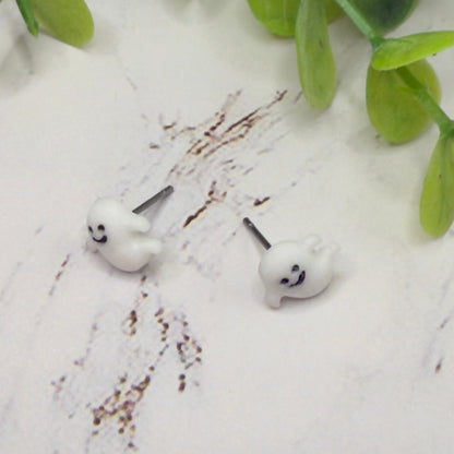 Handmade Doll Jewelry Designed to Fit popular 18 Inch Fashion Dolls: add some “Spooky Halloween 🎃” style to your favorite doll! Ghost Halloween Post Doll Earrings