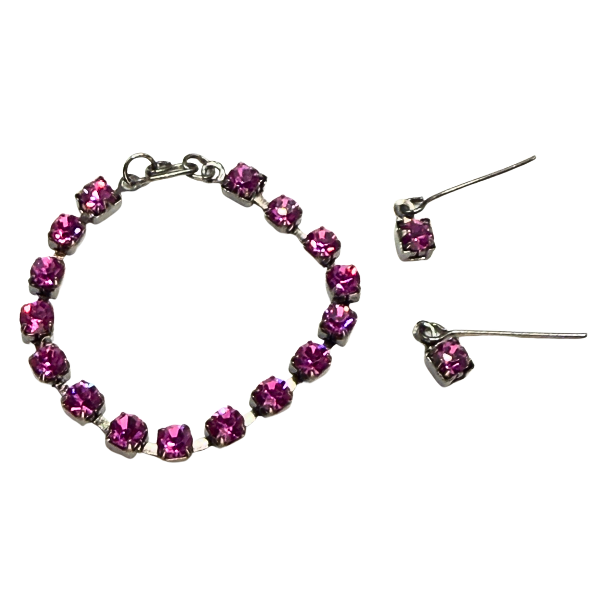 ✨ Handmade Doll Jewelry Designed to Fit popular 14 Inch Fashion Dolls: add a stylish touch to your favorite doll!✨

Hot Pink Rhinestone Doll Necklace & Earrings