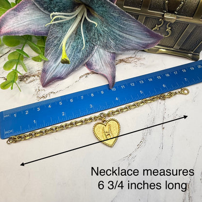✨Handmade Jewelry Designed to fit popular 17 to 20 cm (6 to 7 inch) Plushie Labubu Monster Dolls: add a stylish touch to your favorite plushie! ✨

Initial H Gold Heart Pendant Necklace
