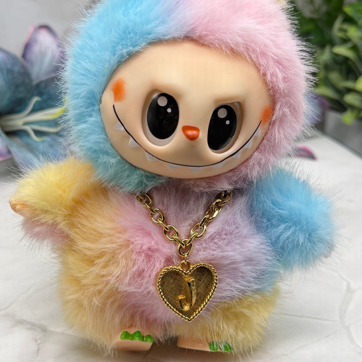 ✨Handmade Jewelry Designed to fit popular 17 to 20 cm (6 to 7 inch) Plushie Labubu Monster Dolls: add a stylish touch to your favorite plushie! ✨

Initial J Gold Heart Pendant Necklace