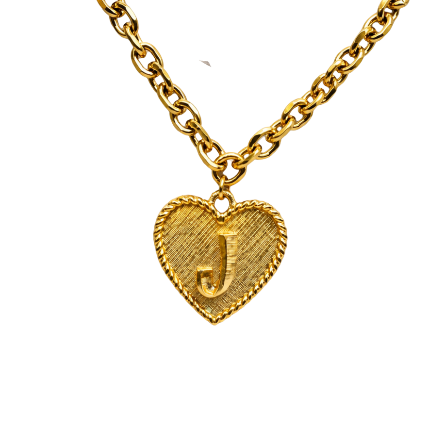✨Handmade Jewelry Designed to fit popular 17 to 20 cm (6 to 7 inch) Plushie Labubu Monster Dolls: add a stylish touch to your favorite plushie! ✨

Initial J Gold Heart Pendant Necklace