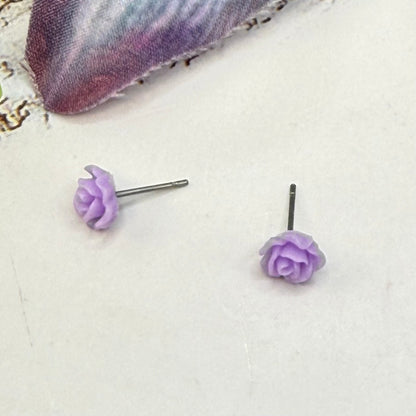 ✨ Handmade Doll Jewelry Designed to Fit popular 18 Inch Fashion Dolls: add a stylish touch to your favorite doll ✨

Light Purple Lilac Rose Flower Post Doll Earrings