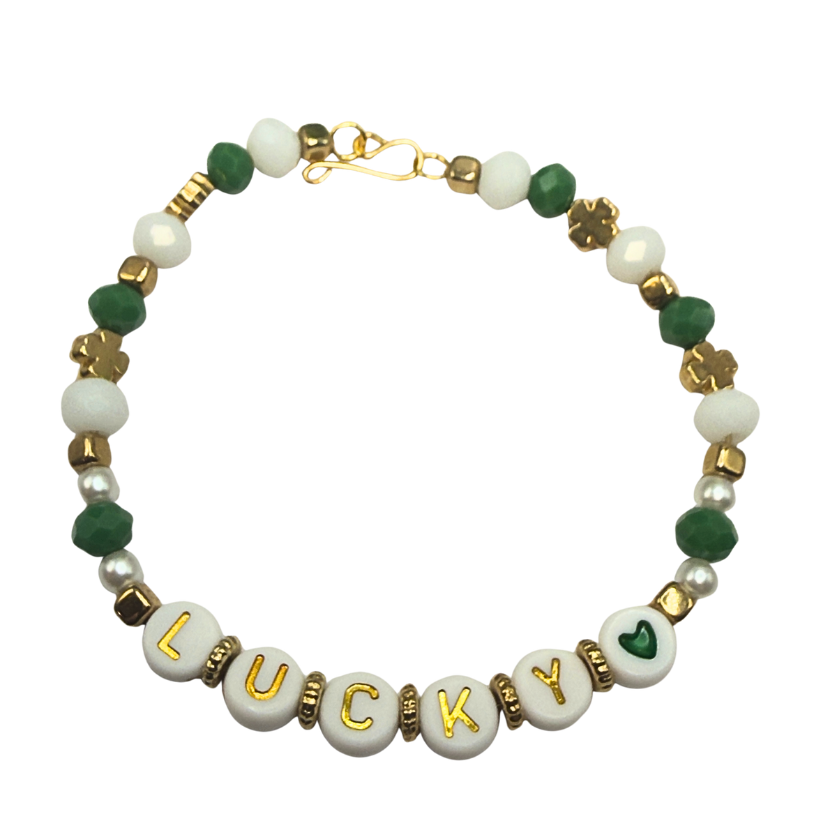 ✨Handmade Doll Jewelry Designed to Fit popular 18 Inch Fashion Dolls: add a touch of “Lucky Irish 🍀” style to your favorite doll!✨

“Lucky” Green White Shamrock Beaded Doll Necklace