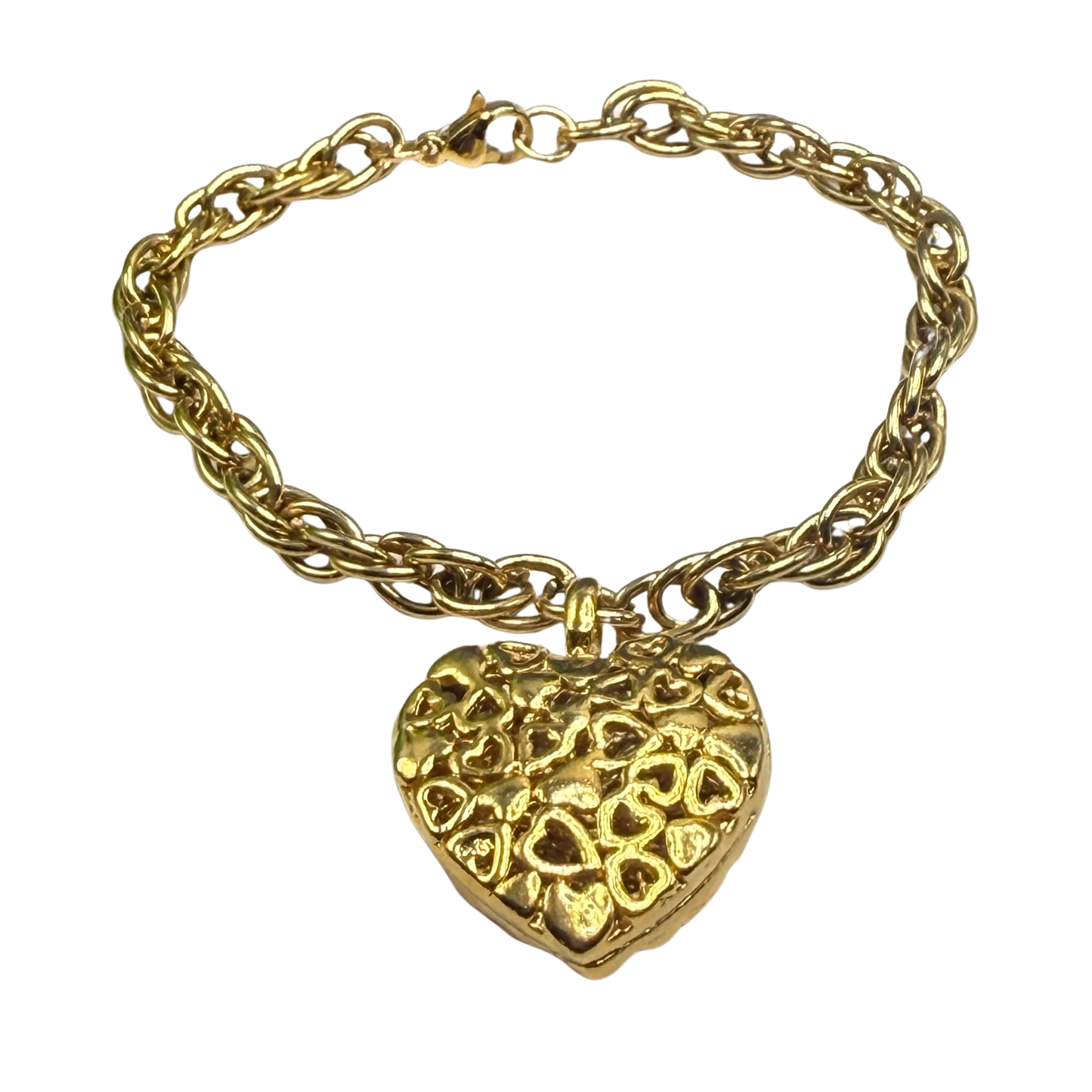 ✨Handmade Jewelry Designed to fit popular 17 to 20 cm (6 to 7 inch) Plushie Labubu Monster Dolls: add a stylish touch to your favorite plushie! ✨

Mini Heart Pattern Chunky Heart Pendant Gold Chain Necklace