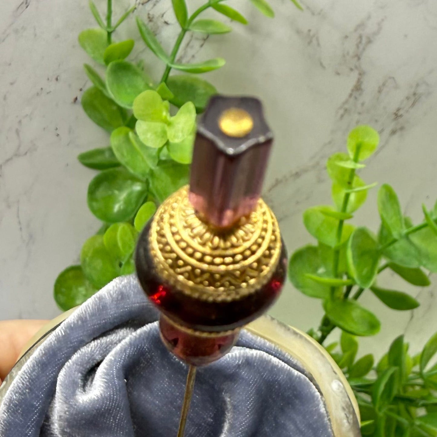 ✨ Handmade Vintage-Inspired Hatpin | Stick Pin | Hat Accessory | Sweater & Hijab Pin | Decorative Jewelry Gift for Her ✨

Multi-tiered Translucent Purple Glass and Gold Tone Dome Shape Accents Hatpin - 8 Inch