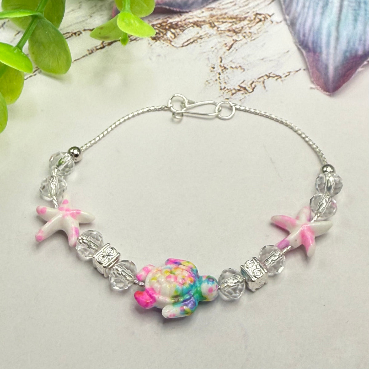 ✨ Handmade Doll Jewelry Designed to Fit popular 18 Inch Fashion Dolls: add a stylish touch to your favorite doll ✨

Multi Color Starfish Sea Turtle Beaded Doll Necklace