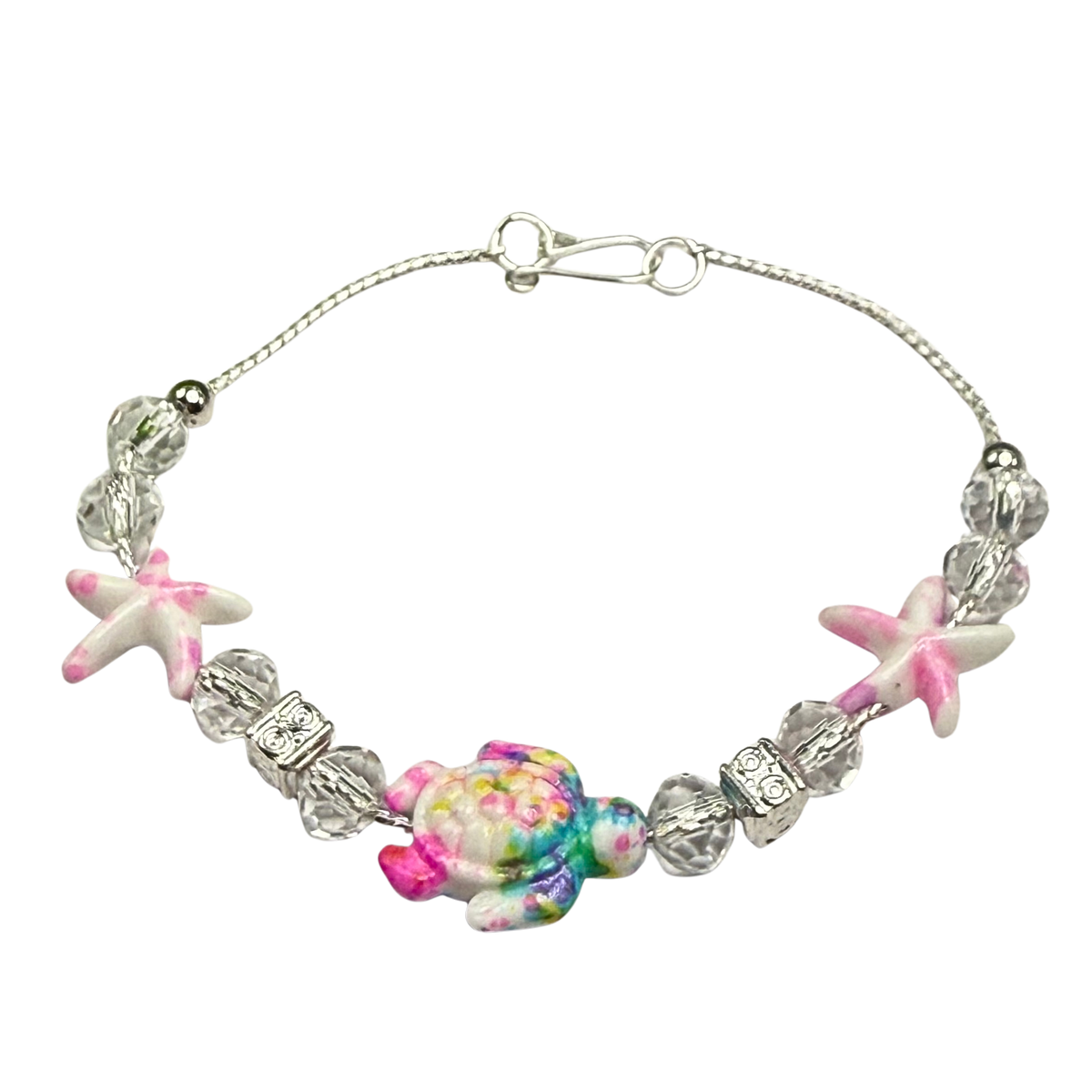 ✨ Handmade Doll Jewelry Designed to Fit popular 18 Inch Fashion Dolls: add a stylish touch to your favorite doll ✨

Multi Color Starfish Sea Turtle Beaded Doll Necklace