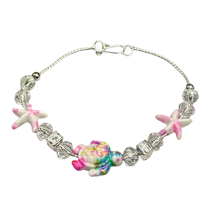 ✨ Handmade Doll Jewelry Designed to Fit popular 18 Inch Fashion Dolls: add a stylish touch to your favorite doll ✨

Multi Color Starfish Sea Turtle Beaded Doll Necklace