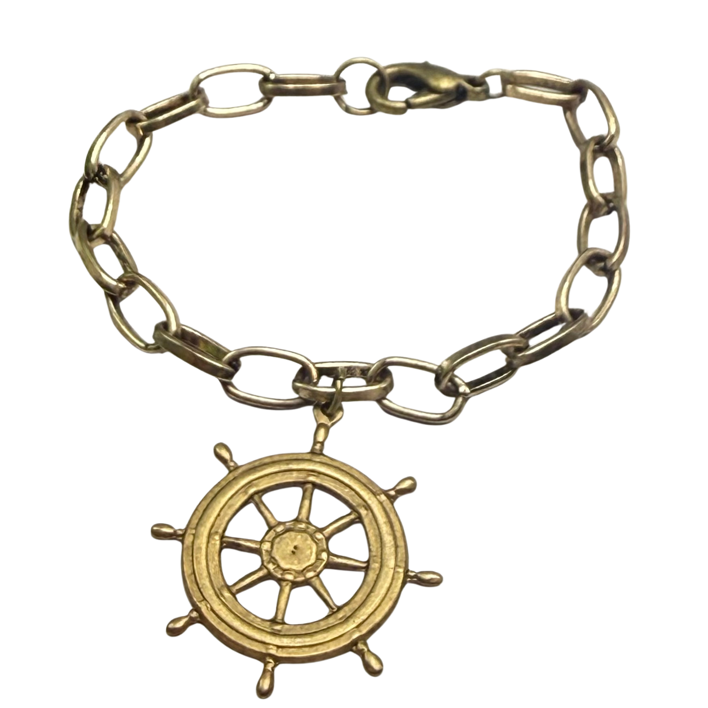 ✨Handmade Jewelry Designed to fit popular 17 to 20 cm (6 to 7 inch) Plushie Labubu Monster Dolls: add a stylish touch to your favorite plushie! ✨

Nautical Ship Wheel Pendant Bronze Necklace