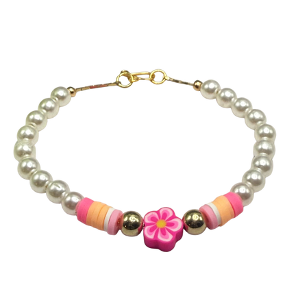 ✨Handmade Doll Jewelry Designed to Fit popular 18 Inch Fashion Dolls: add a little “Summer Fun ☀️ Beachy Style 🏝️” to your favorite doll!✨

Pink Flower Pearl Beaded Beach Hawaiian Style Doll Necklace