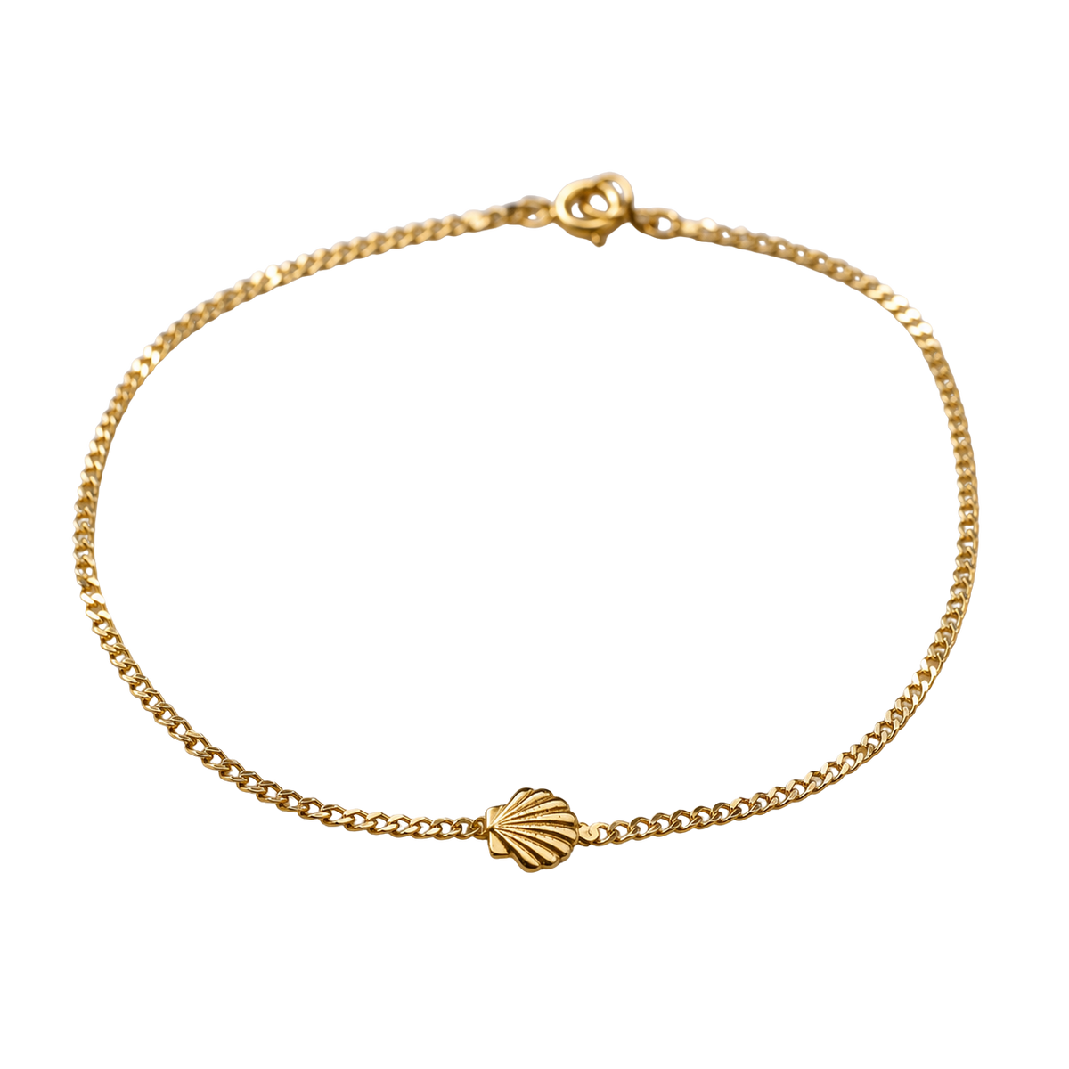 Handmade Doll Jewelry Designed to Fit popular 18 Inch Fashion Dolls: add a little “Summer Fun ☀️ Beachy Style” to your favorite doll! Gold tone serpentine doll necklace with a small shell accent charm