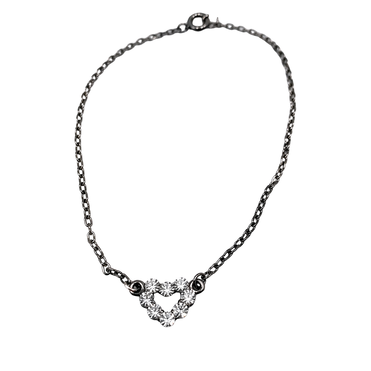 ✨Handmade Doll Jewelry Designed to Fit popular 18 Inch Fashion Dolls: add a stylish touch to your favorite doll!✨

Add some glitz and glamour to your doll's outfit with this Silver tone Chain Rhinestone Heart Pendant Doll Necklace. Necklace measures 7 3/4 inches long.
