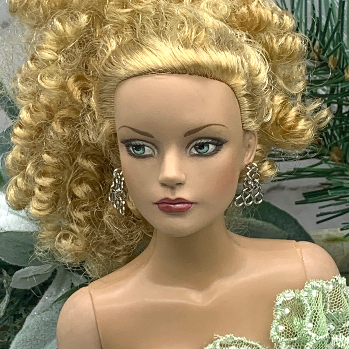Silver Dangle Doll Earrings• Earrings shown on 16-Inch Tonner - Sydney Chase “Envy” doll.