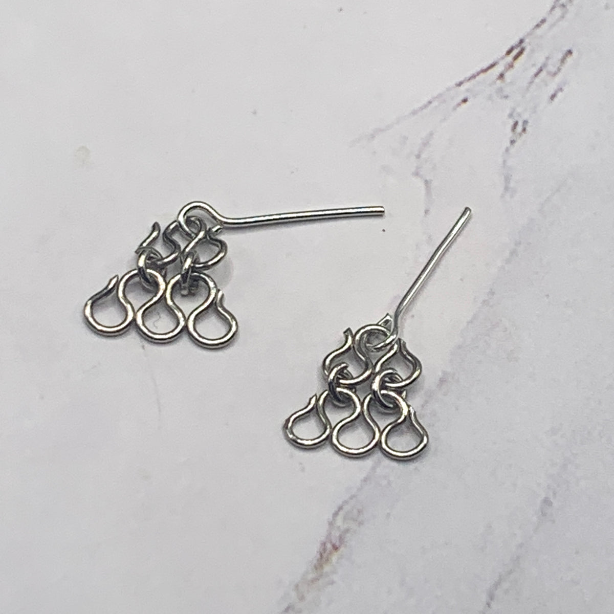 Silver Dangle Doll Earrings for 16 Inch Fashion Doll Jewelry