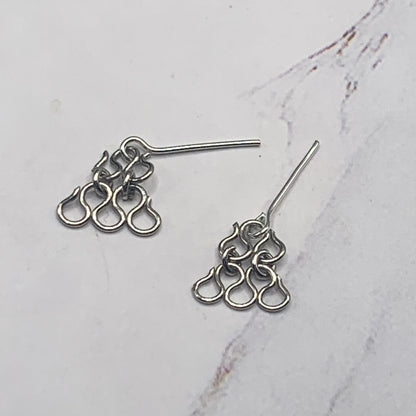 Silver Dangle Doll Earrings for 16 Inch Fashion Doll Jewelry