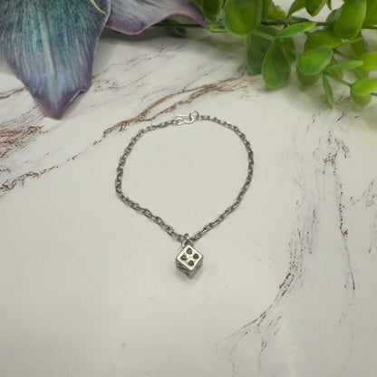 ✨Handmade Doll Jewelry Designed to Fit popular 18 Inch Fashion Dolls: add a stylish touch to your favorite doll!✨

Silver Dice Charm Doll Necklace
