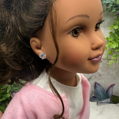 ✨Handmade Doll Jewelry Designed to Fit popular 18 Inch Fashion Dolls: add a touch of “Winter Style ❄️” to your favorite doll!✨

Sparkly Snowflake Post Doll Earrings