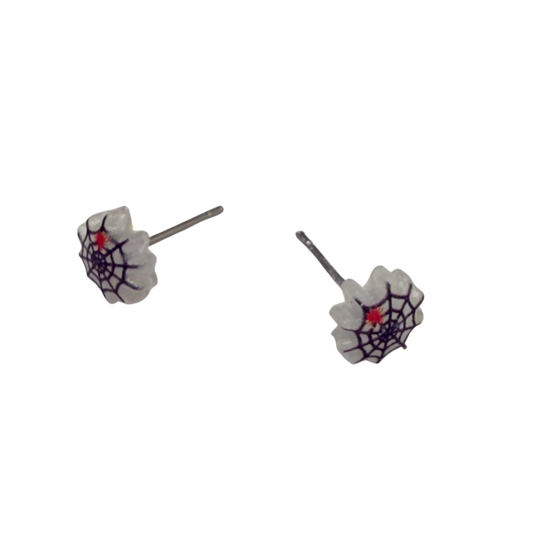 Handmade Doll Jewelry Designed to Fit popular 18 Inch Fashion Dolls: add some “Spooky Halloween 🎃” style to your favorite doll! Spider Web Halloween Stud Doll Earrings